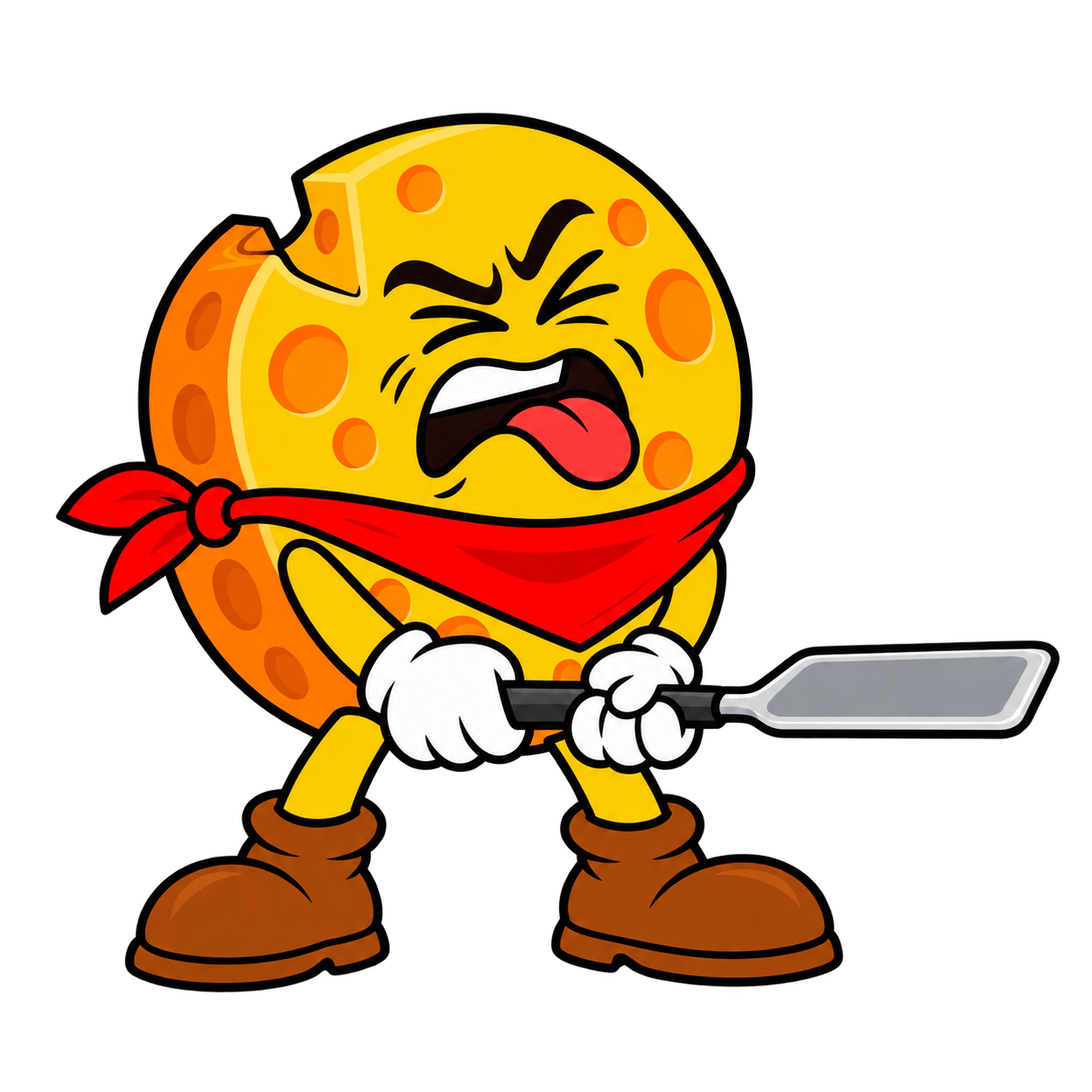 The Big Cheese makes a yucky face